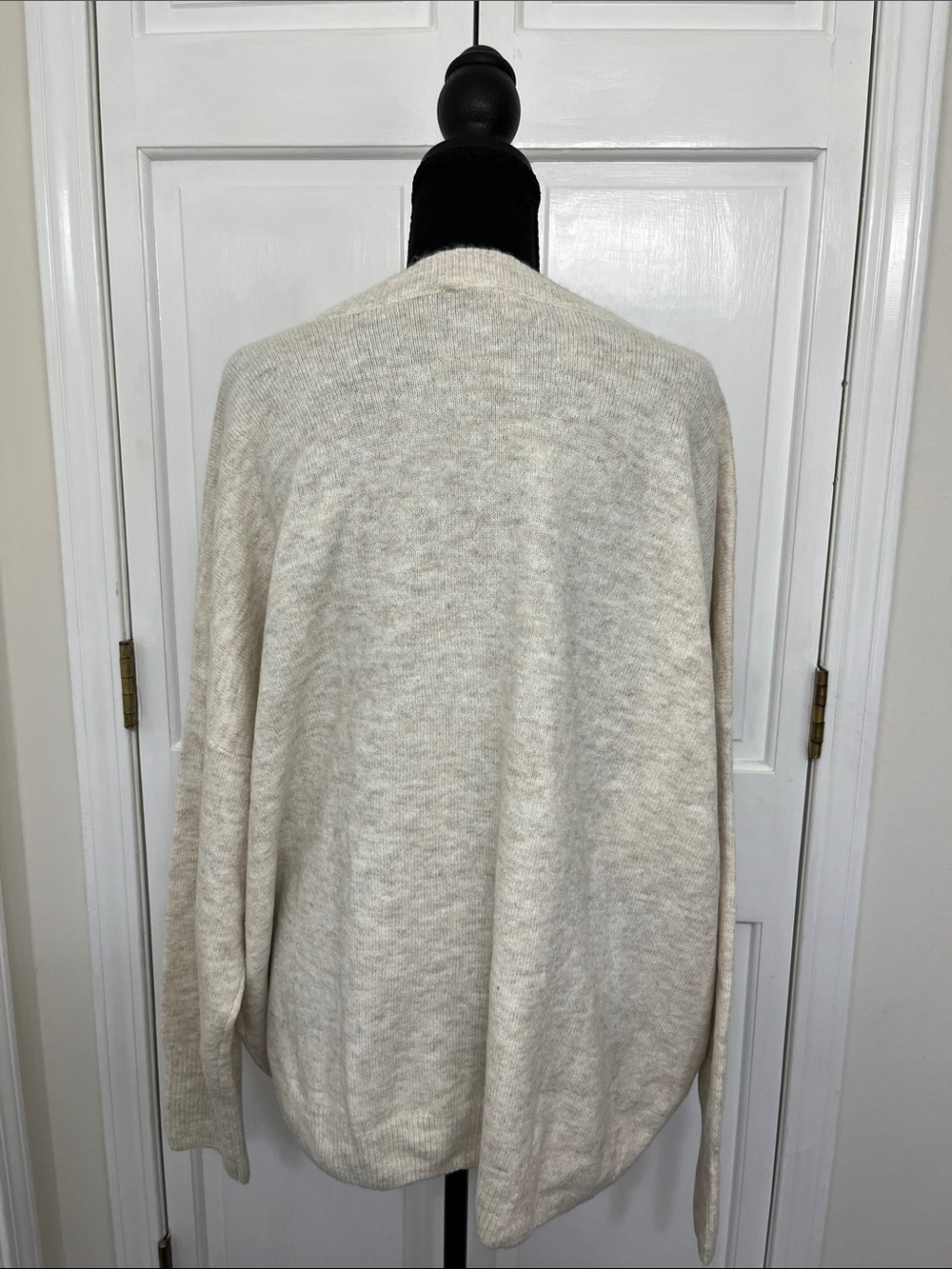 Vince Camuto Cream Sweater with Gold Text - Picture 4 of 5